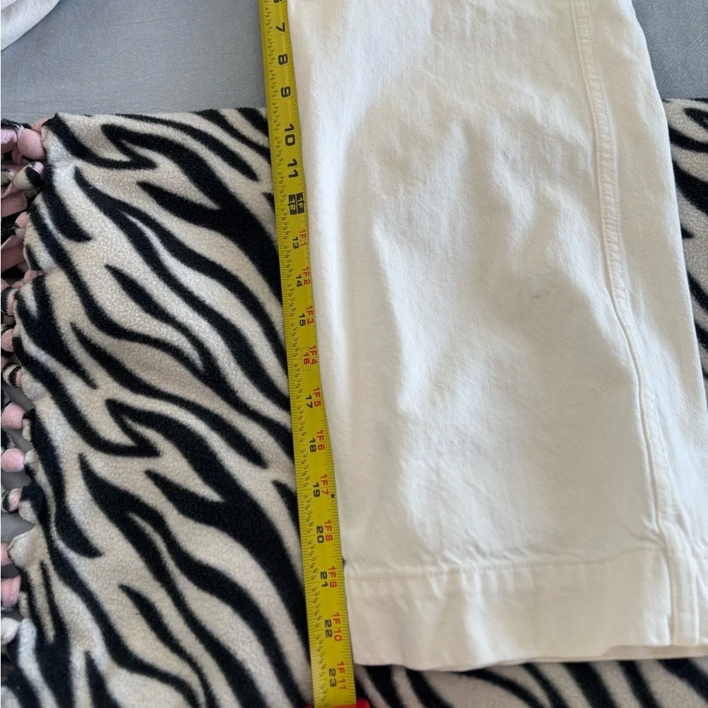 OZMA High Rise Trouser Pant 100% Cotton, size 25, Off-White-Flawed - Picture 6 of 15